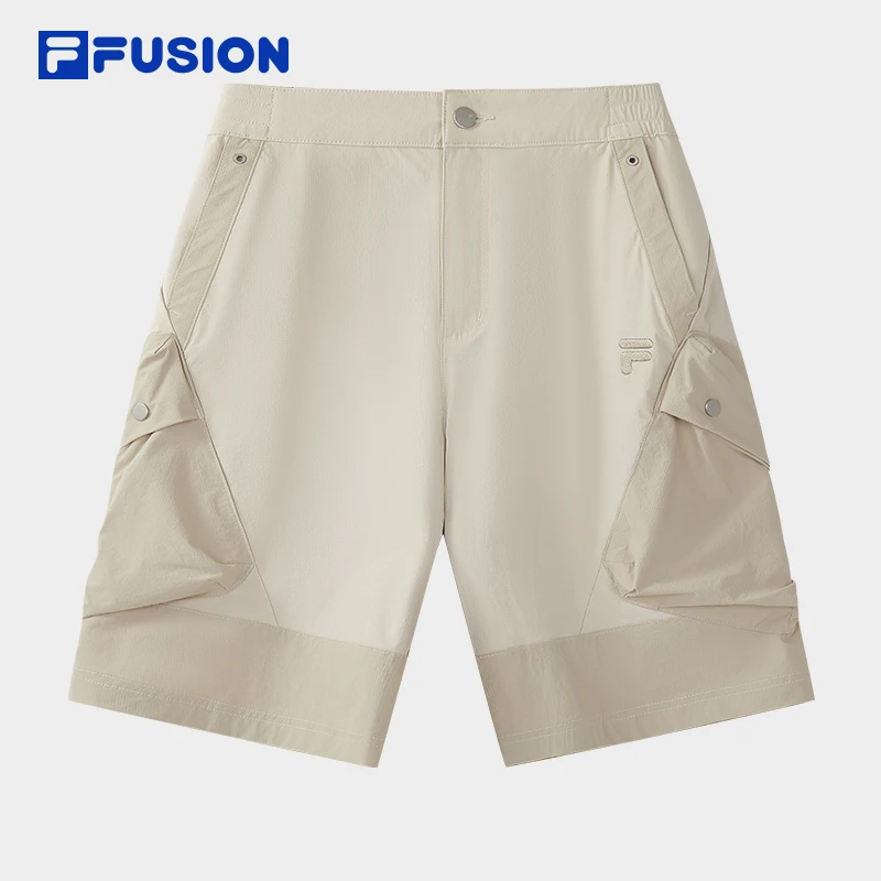 FILA斐乐正品2025新款梭织短裤男轻薄透气工装五分裤T11M523807F