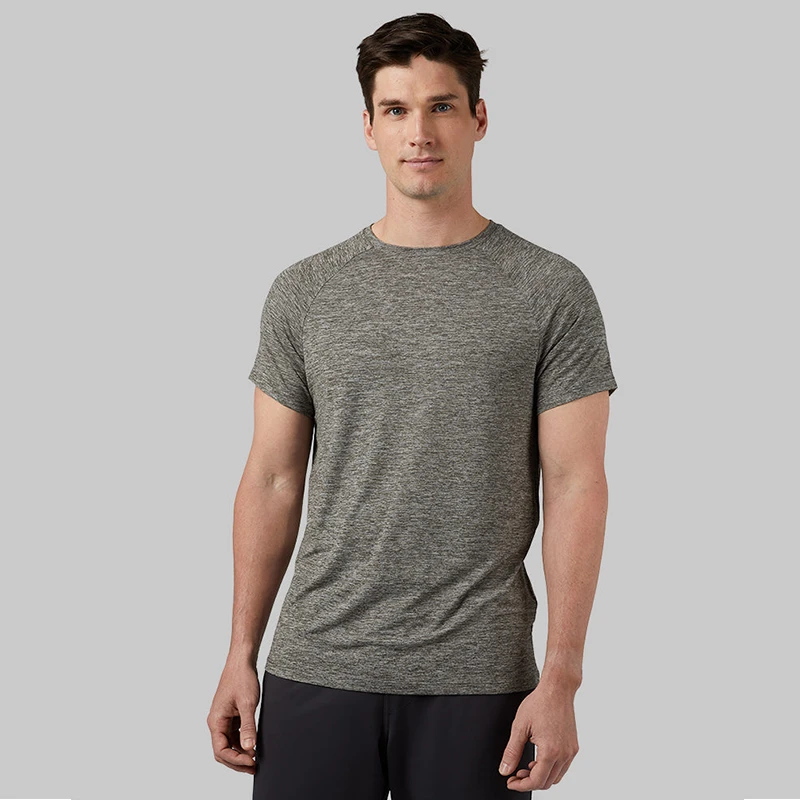 速干短袖t恤男夏季户外运动健身跑步弹力薄款吸湿排汗透气打底衫