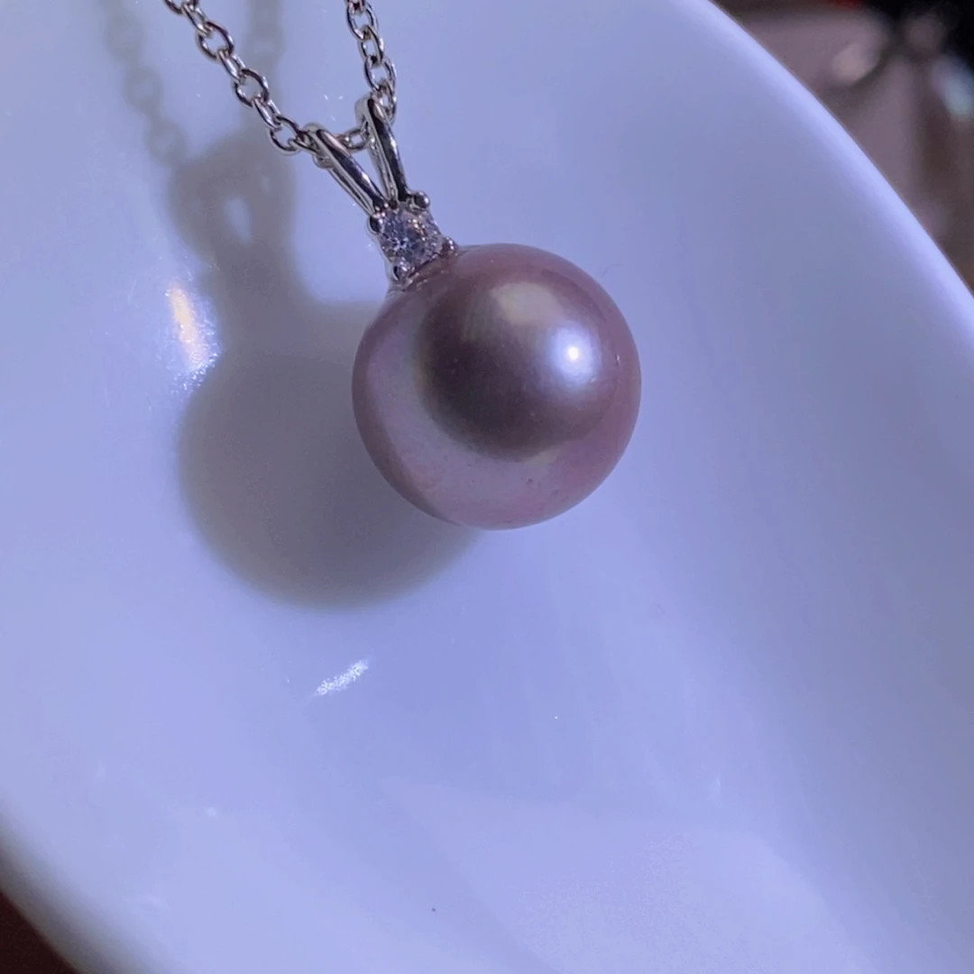 合金淡水珍珠天然淡水珍珠无染色无优化