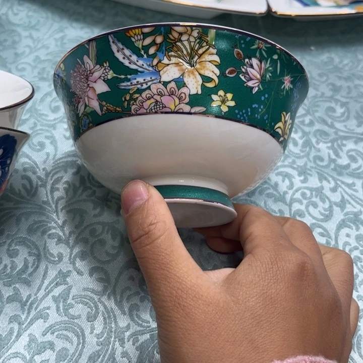 骨瓷仙踪高脚腕六个4.5寸