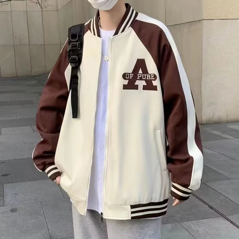 薄款外套男春秋季潮流青少年高中初中学生厚款棒球服帅气潮牌衣服