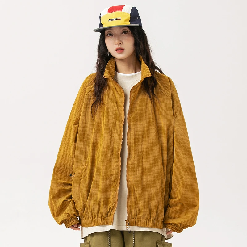安克森原创日系oversize百搭情侣夹克外套防紫外线防晒服上衣