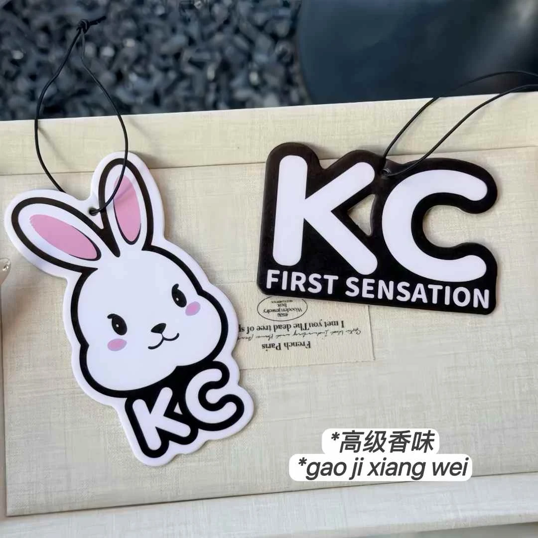 KC定制胖兔香片套装汽车内饰挂件居家香片挂件高级香味