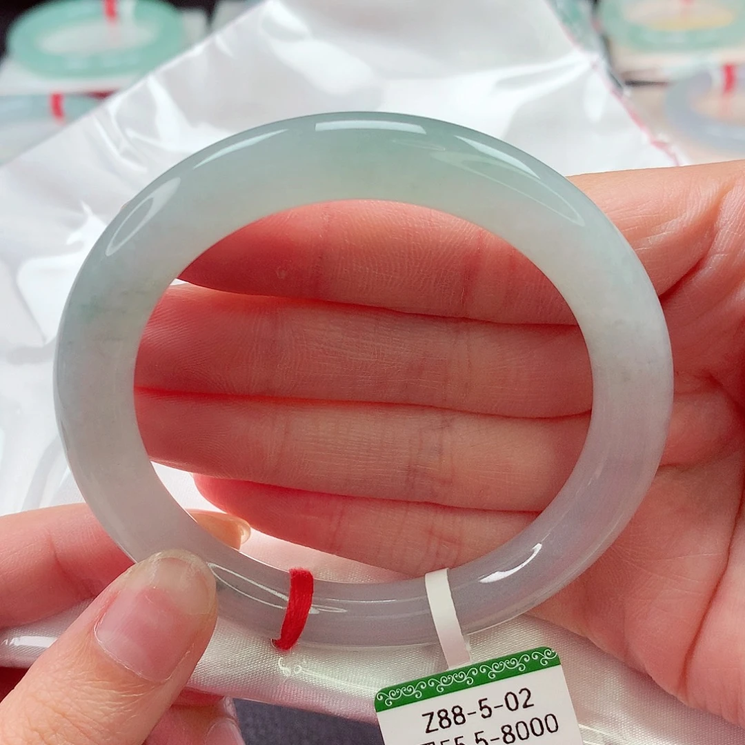 翡翠未镶嵌手镯缅甸天然a货翡翠手镯