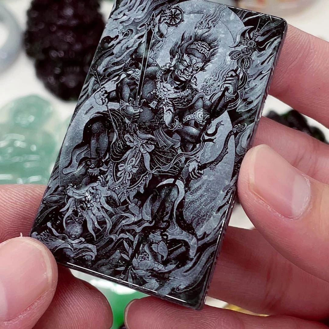 翡翠未镶嵌颈饰先鉴后发一物一证
