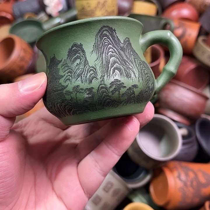 紫砂茶杯全手工紫砂主人杯