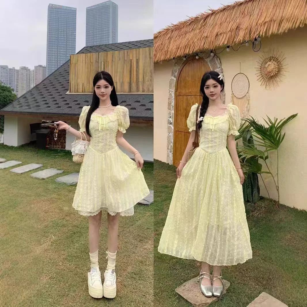 微胖大码显瘦气质甜美百搭辣妹连衣裙