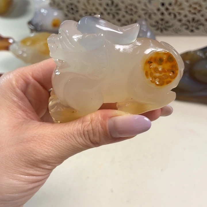 玛瑙/玉髓未镶嵌吊坠(不含链)