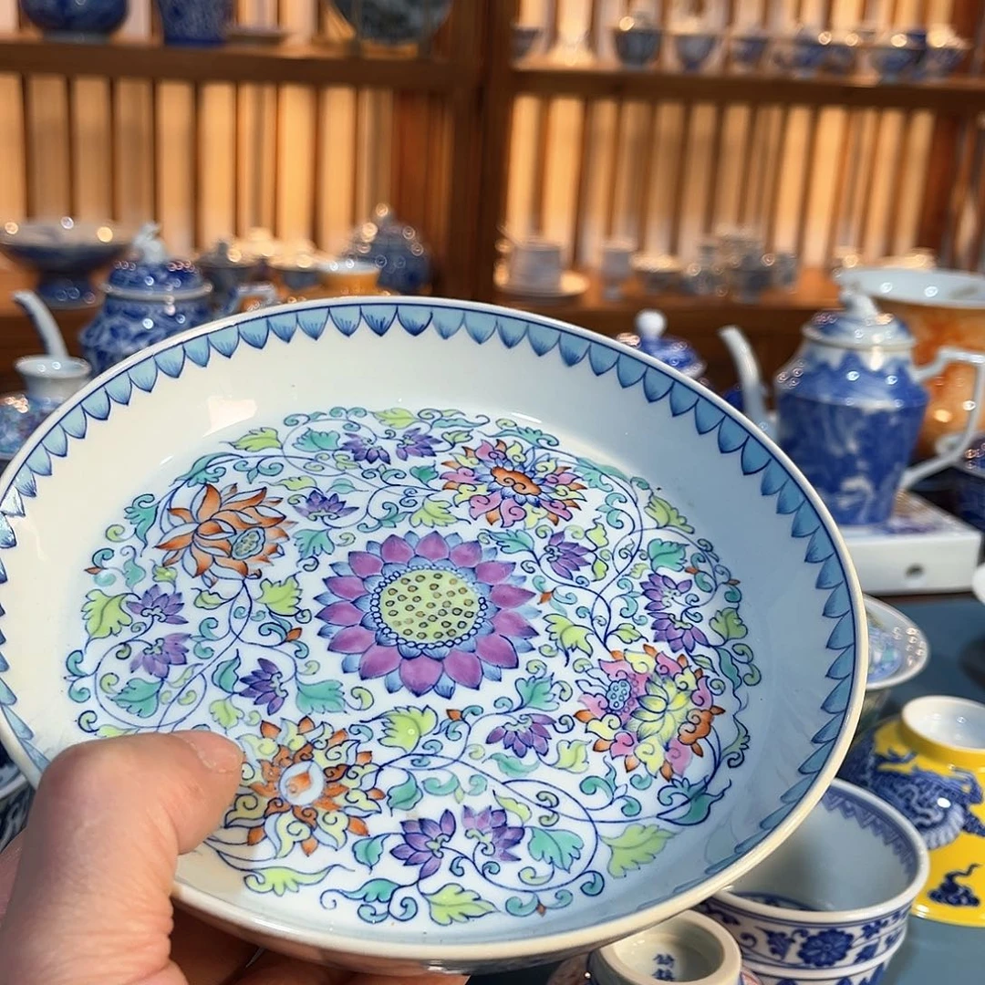 錡镇堂手工手绘壶承