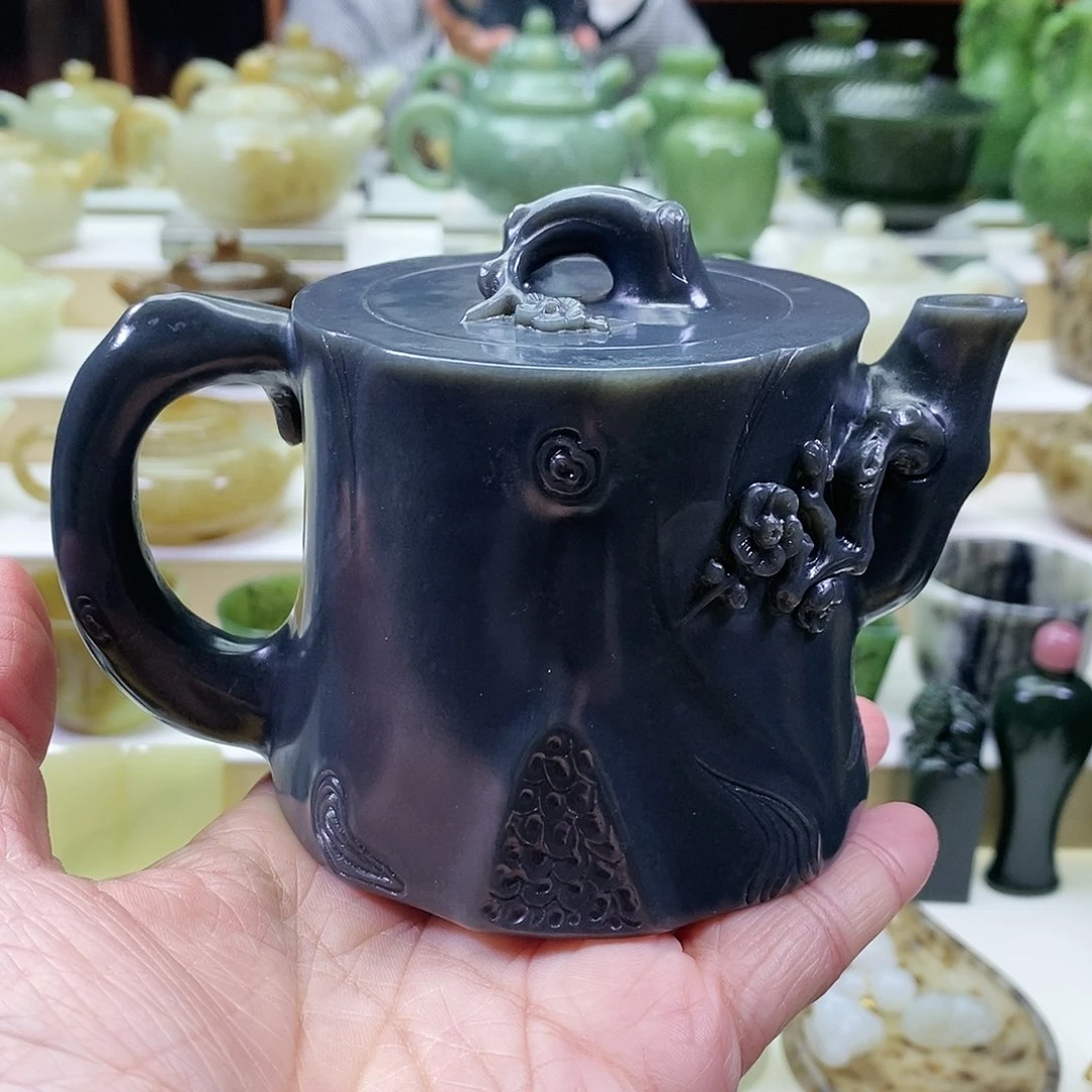 和田玉茶壶未镶嵌250m l