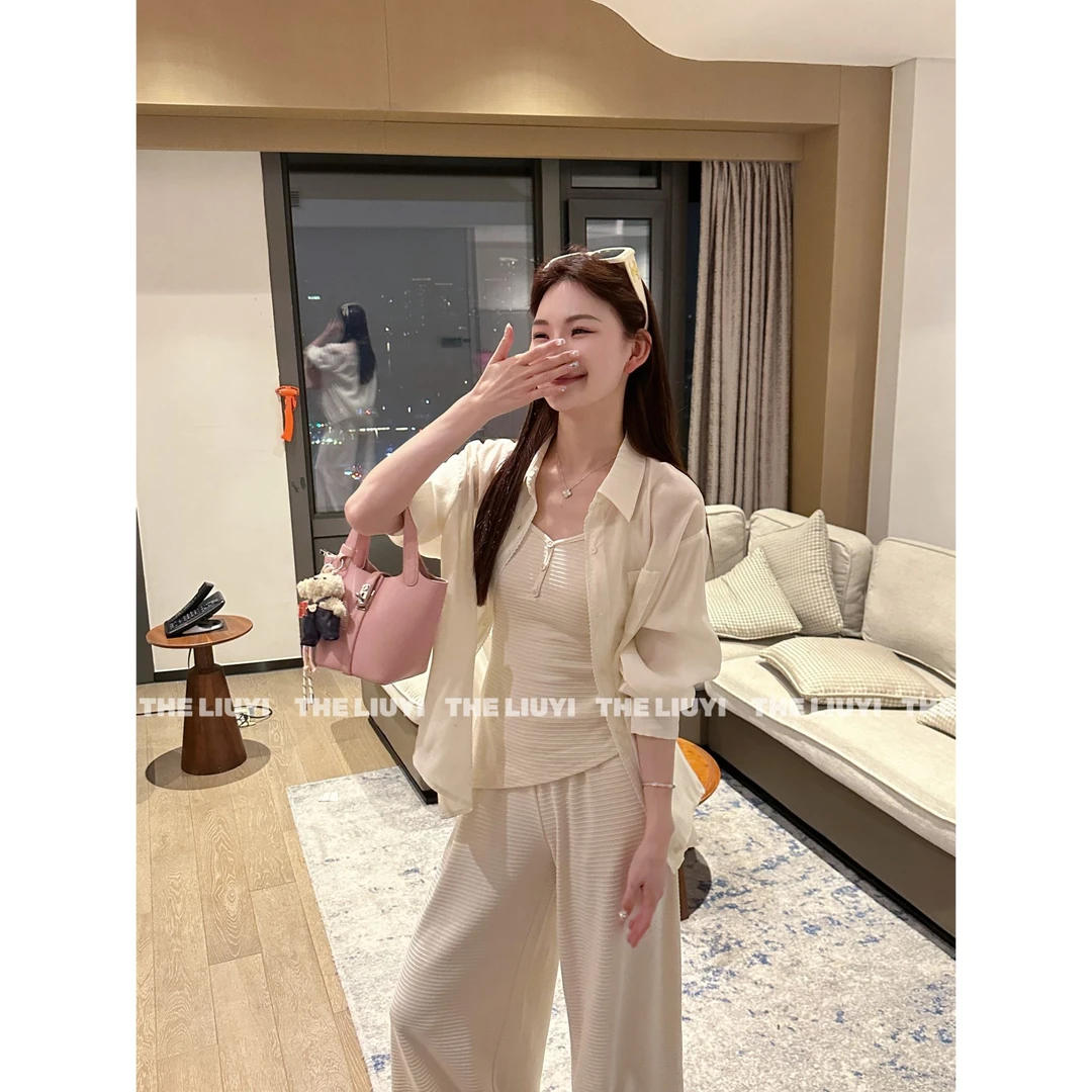 【LIUYI】夏至未至~春夏天丝混纺衬衫外套53112