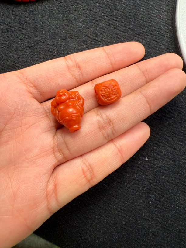 南红玛瑙川料瓦西套装 三通13+六方11+