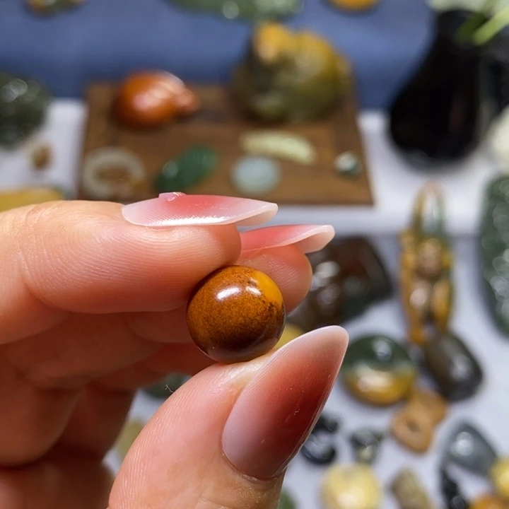 岫岩河磨玉（透闪石质玉）未镶嵌挂件1.14