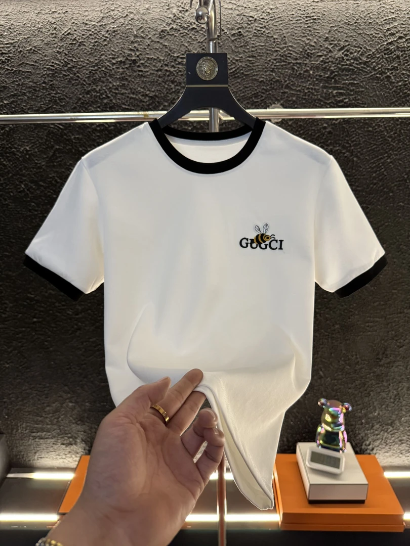 2025新款时尚潮流百搭高端奢品大气男款运动休闲短袖