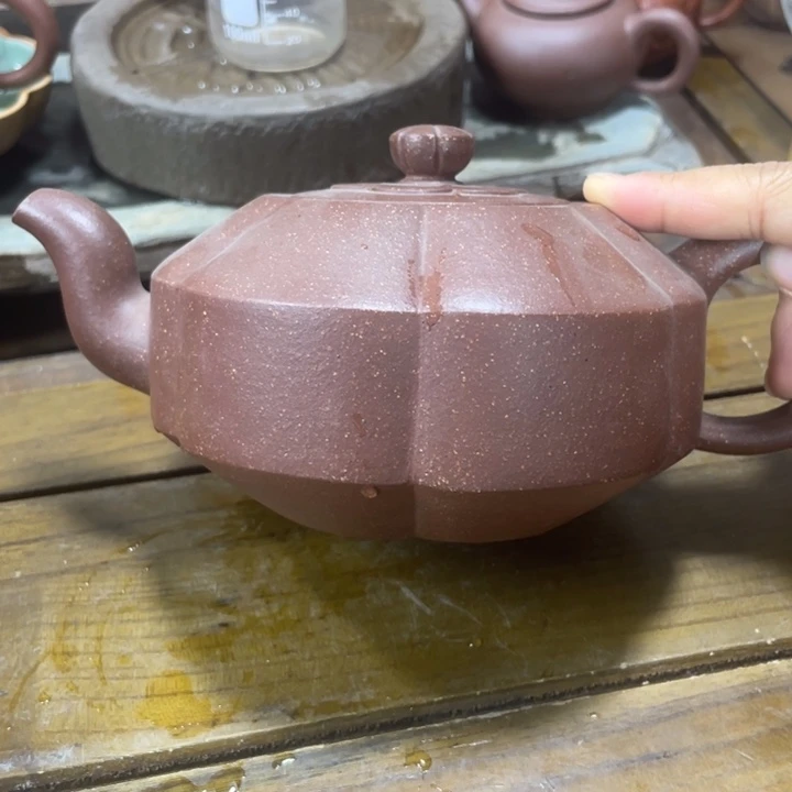 茶壶紫砂紫砂壶口罩着