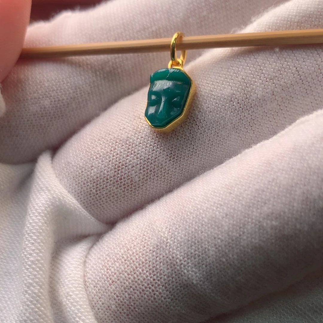 绿松石18K金镶嵌配饰