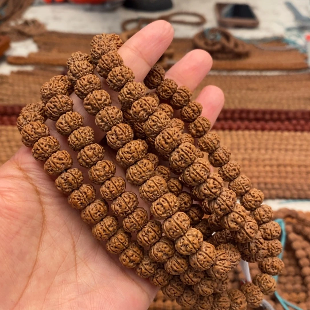 @***车金刚菩提手串凹底梅花六瓣108卡10➕