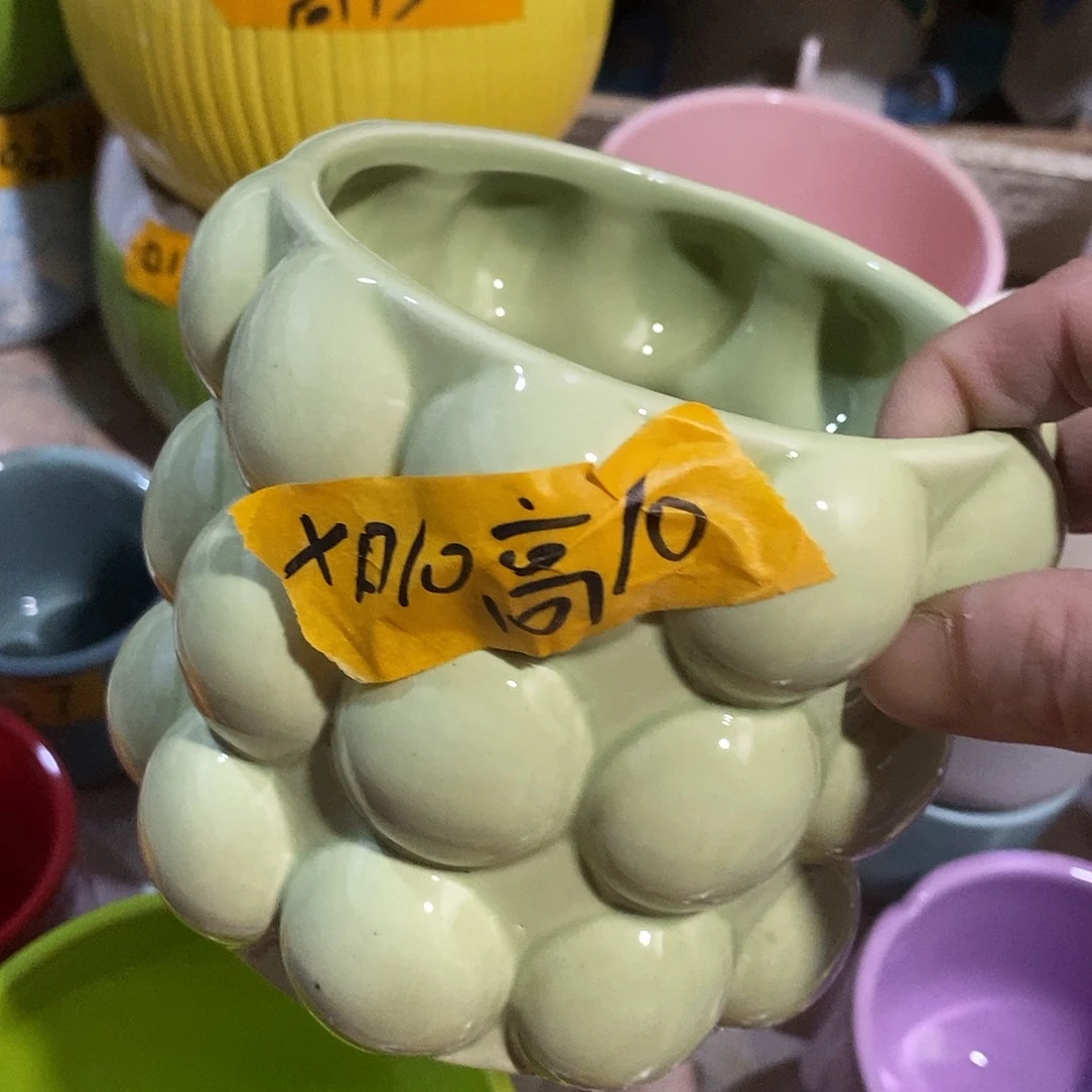 陶杯子陶盆有孔 瑕疵介意勿拍