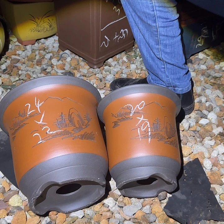 紫砂花盆紫砂花盆