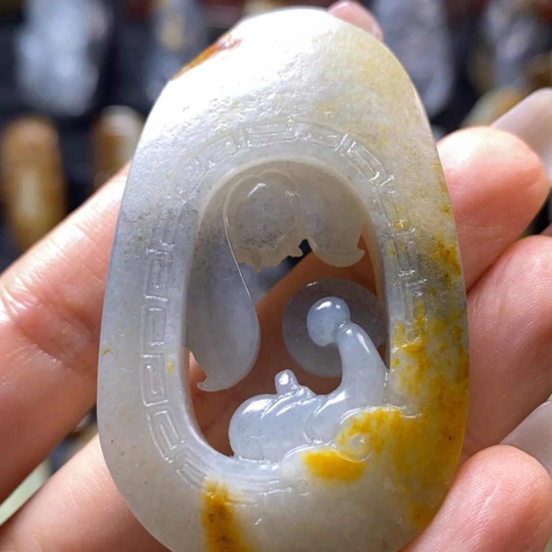 和田玉未镶嵌挂件