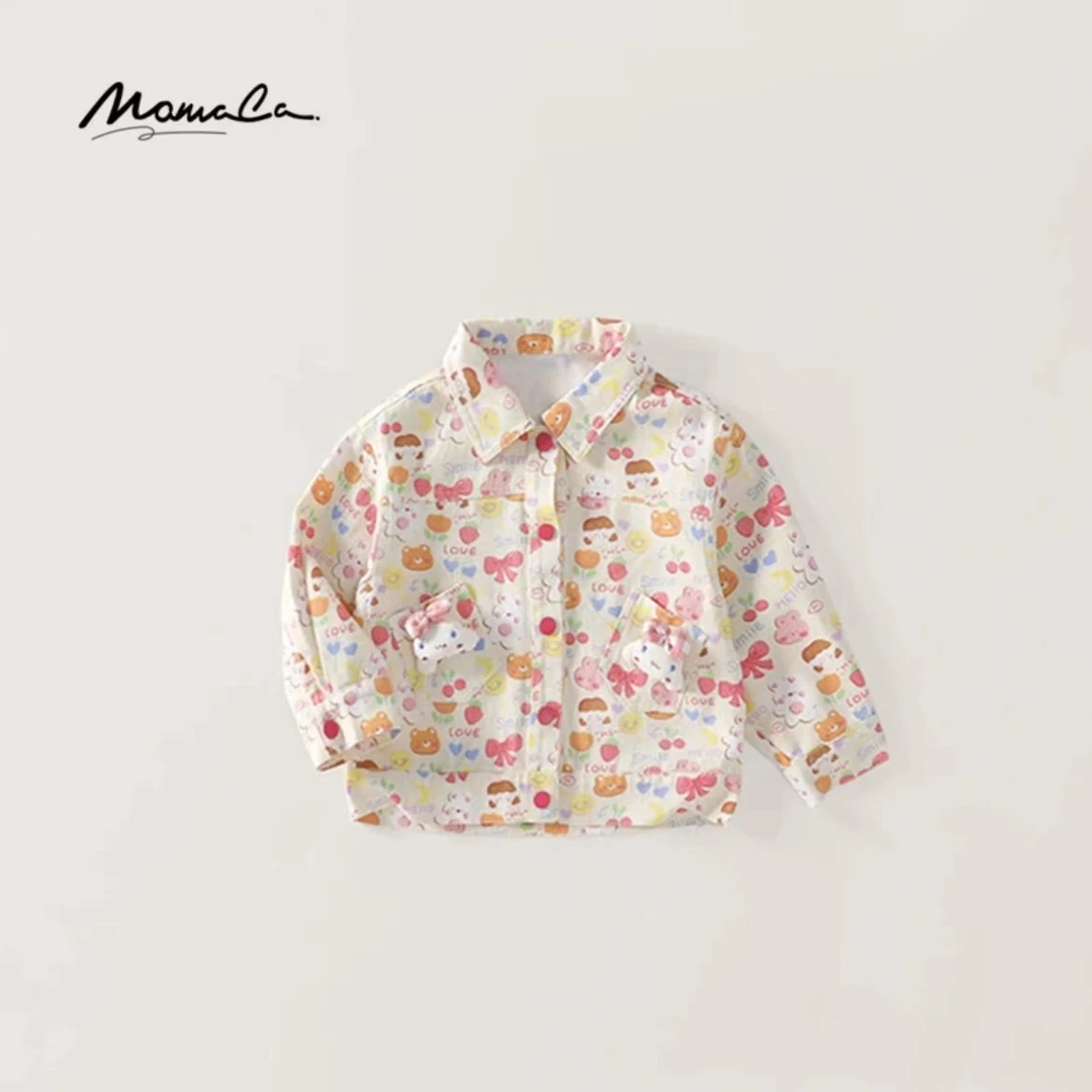 MOMOCO女童春秋新款童洋气童趣可爱时尚百搭外套75730107076