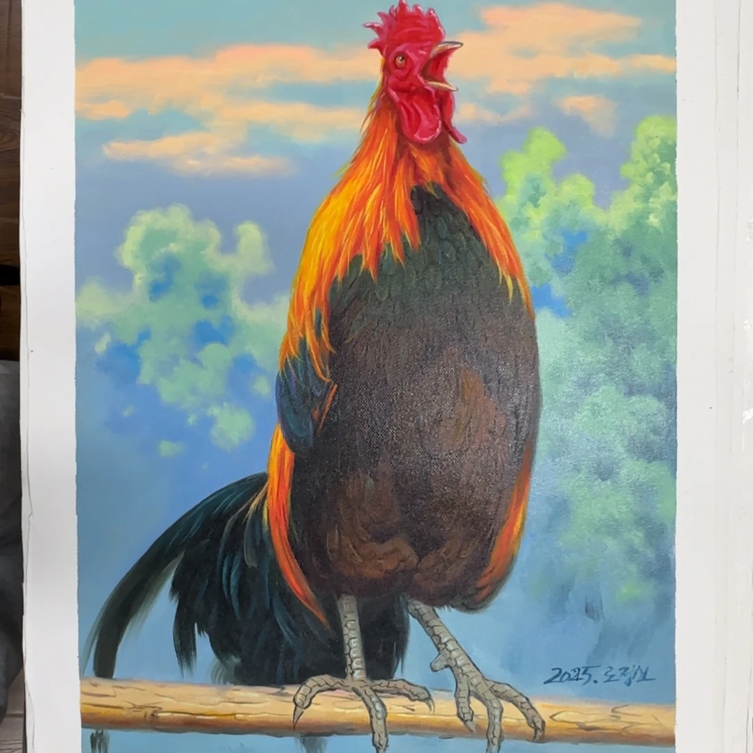 油画加油加油努力加油加油