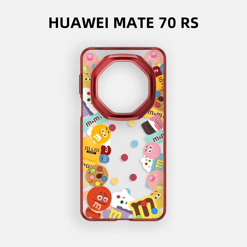 适用华为mate70rs非凡大师手机壳透明全包60RS壳创意卡通可爱M豆