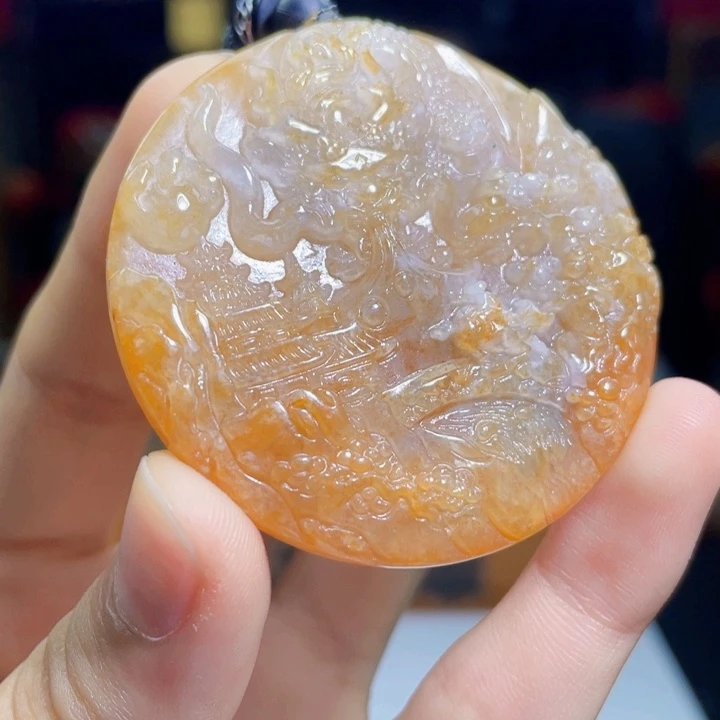 翡翠未镶嵌吊坠(不含链)S72