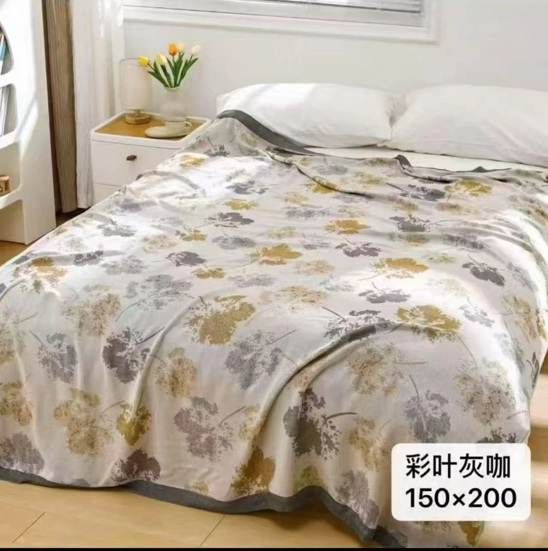 100%纯竹纤维的盖毯，真正的竹纤维超柔系列自带凉感！