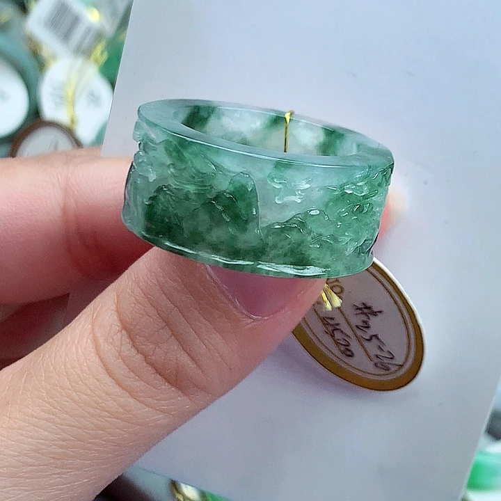 翡翠未镶嵌戒指25.26号