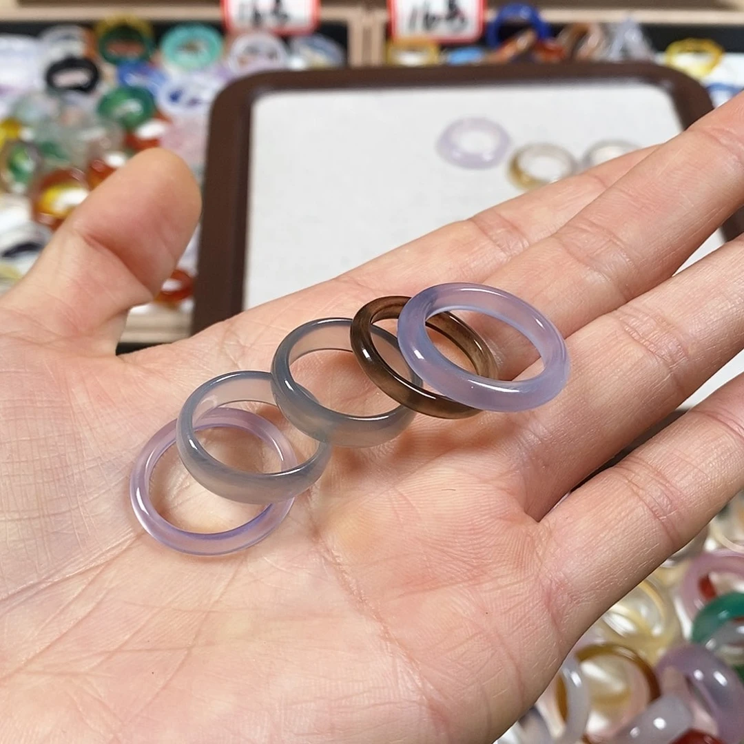 玛瑙/玉髓戒指未镶嵌轩**纪