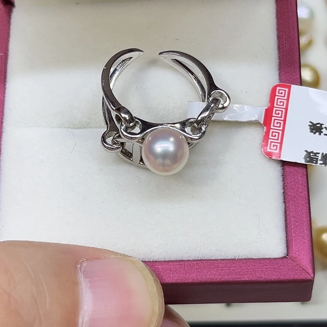 颈饰淡水珍珠银S925镶嵌