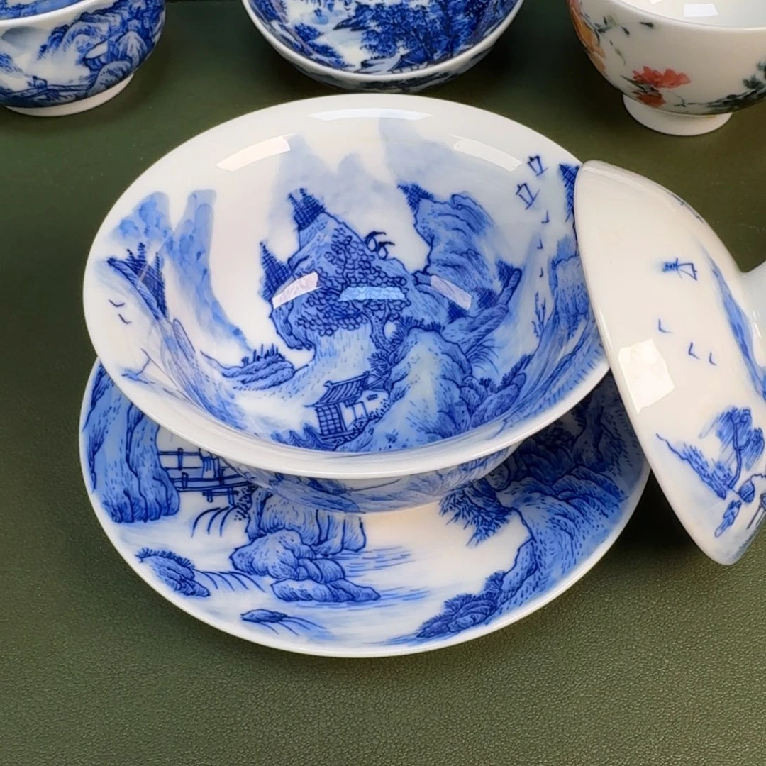 陶景德镇春手绘茶具圆圆236