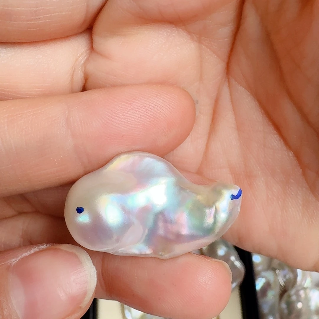 淡水珍珠颈饰银S925镶嵌七*嘉