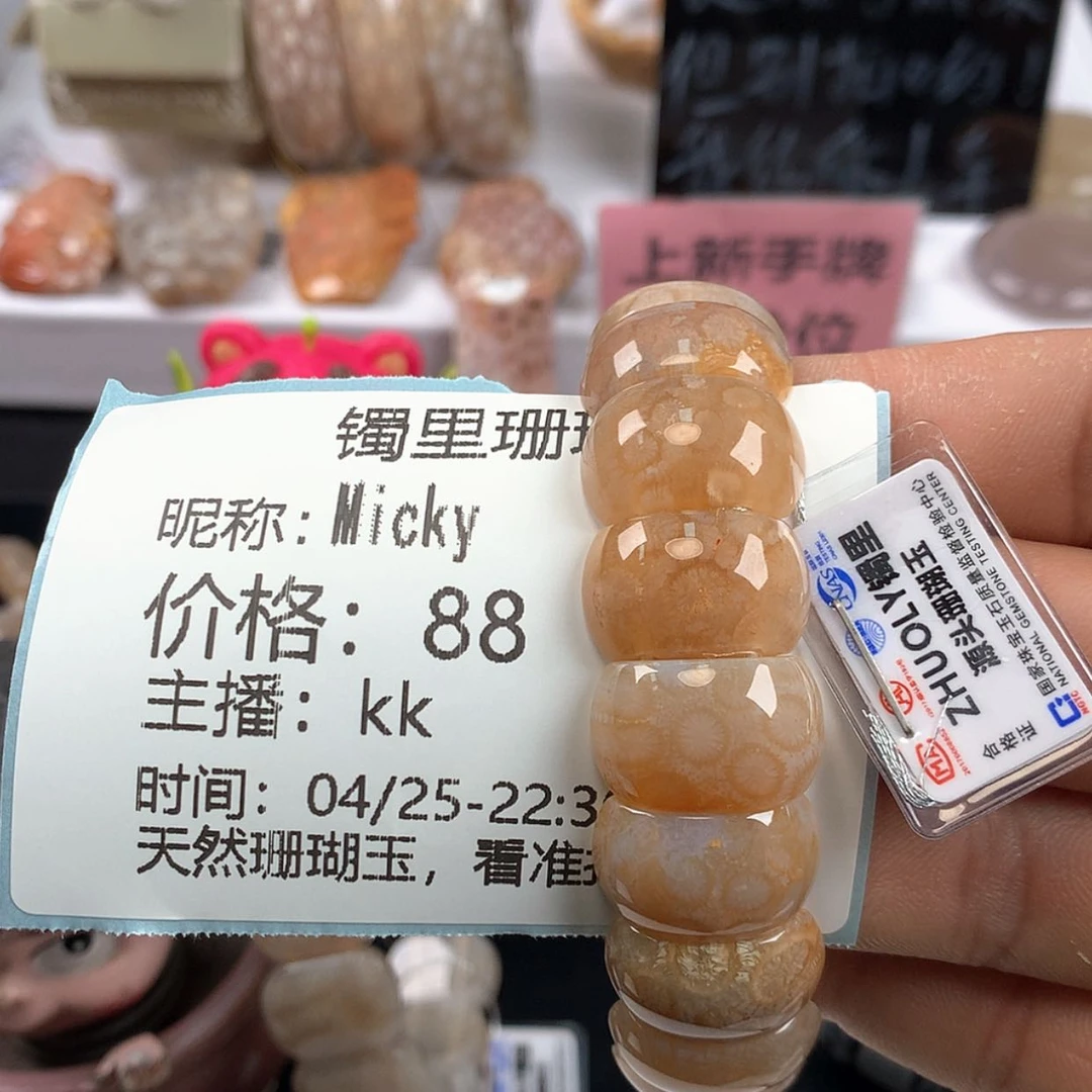 【闪购商品】硅化珊瑚（珊瑚玉）未镶嵌颈饰M***y