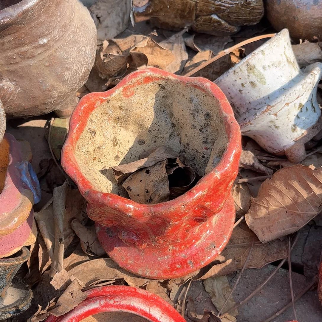 泥塑淡**香古镇炻陶花盆