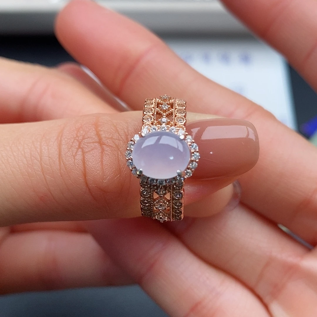 翡翠银S925镶嵌戒指哈哈哈哈哈哈