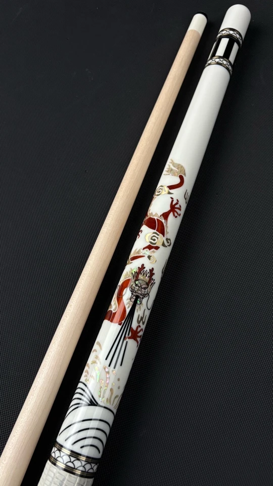 全新皮尔力白龙配p8k前节冰盾包中式八球台球杆