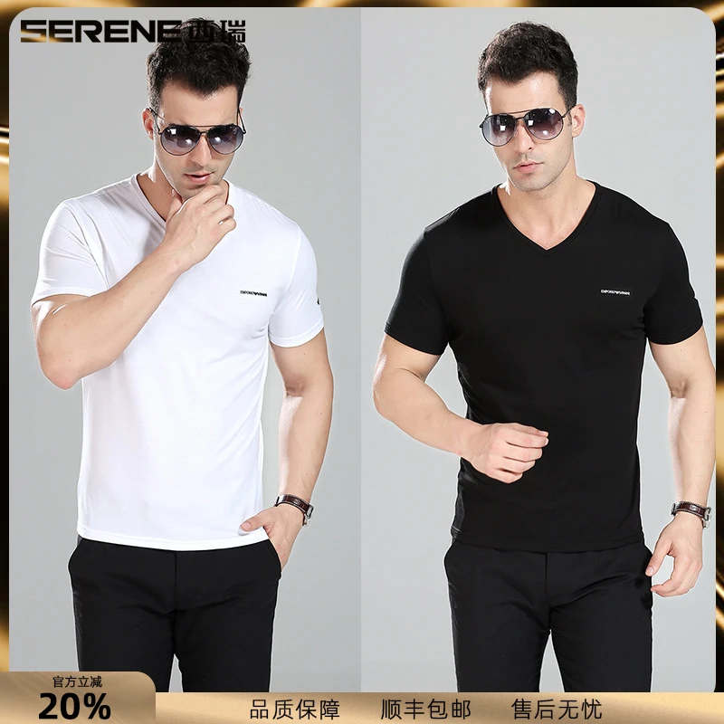 西瑞POIO衫男新款夏季薄款男装短袖商务休闲T恤男士舒适时尚上衣