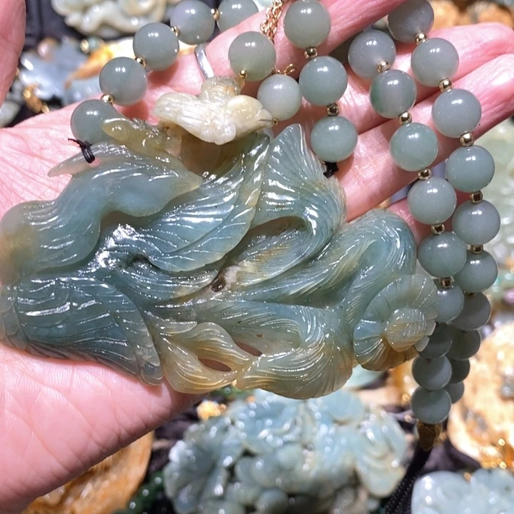 岫玉毛衣链未镶嵌