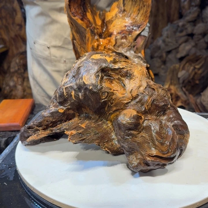 木鱼*飞王一刀琥珀木160