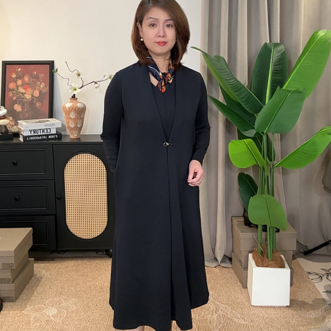 涛姐服饰 25年双十二清仓炸  长款连衣裙 FM231758-6