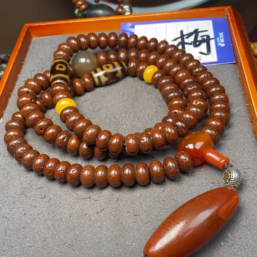 星月菩提吊坠金*豆星月