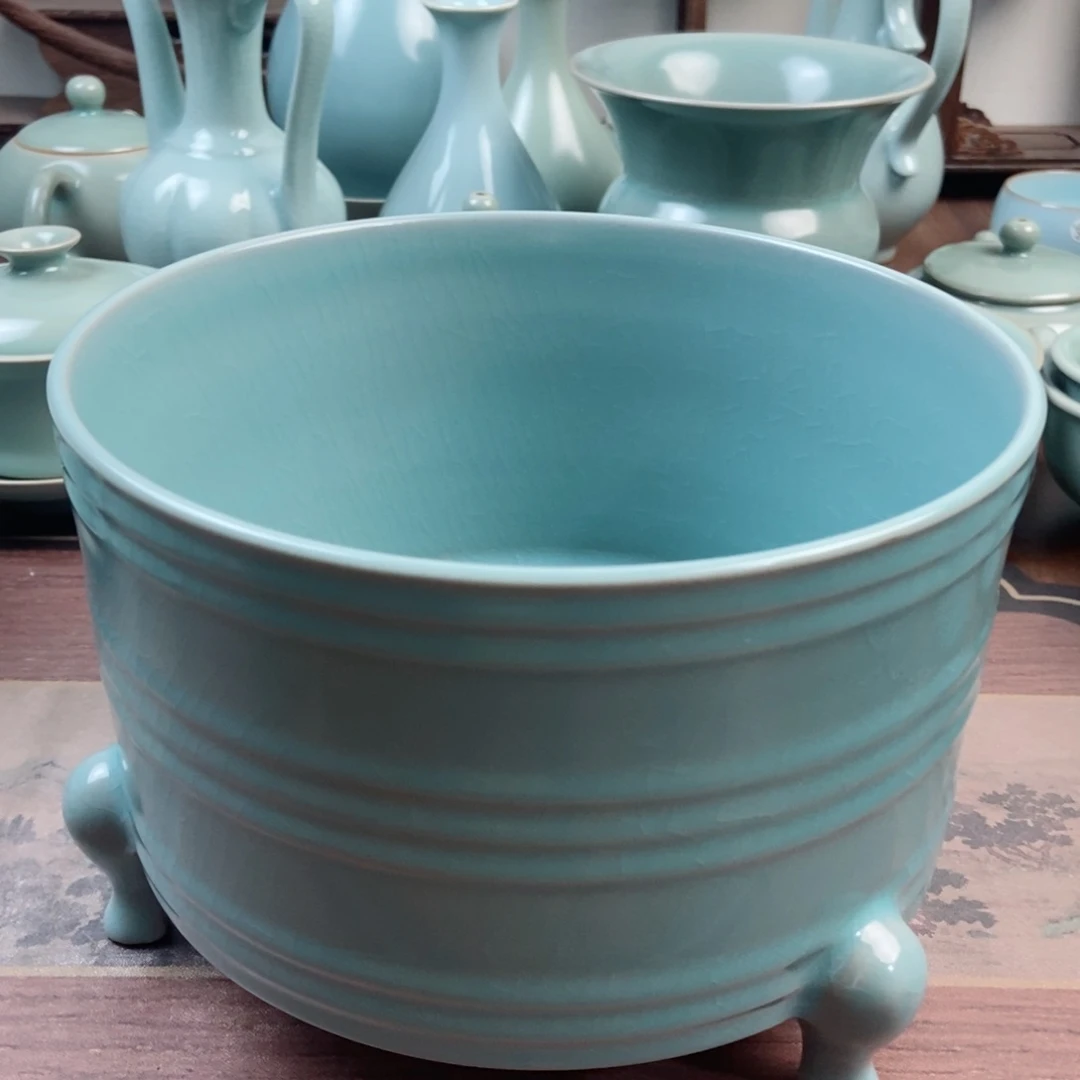 摆件瓷原产地原矿汝瓷～茶器