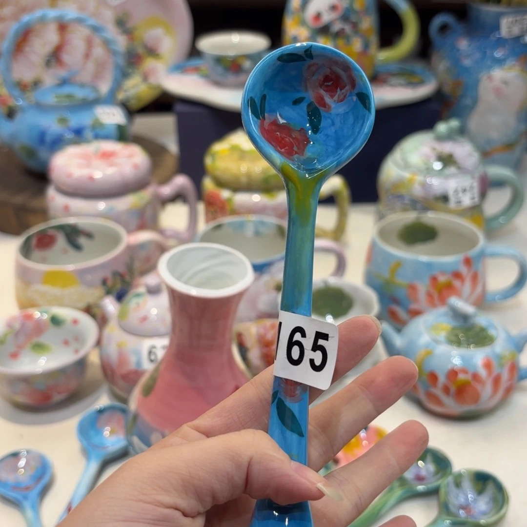 景德镇手绘高温釉下彩陶瓷茶具