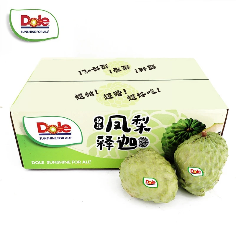 【都乐Dole】云南凤梨释迦3斤彩箱  约3-6只  单果250g+  甜糯