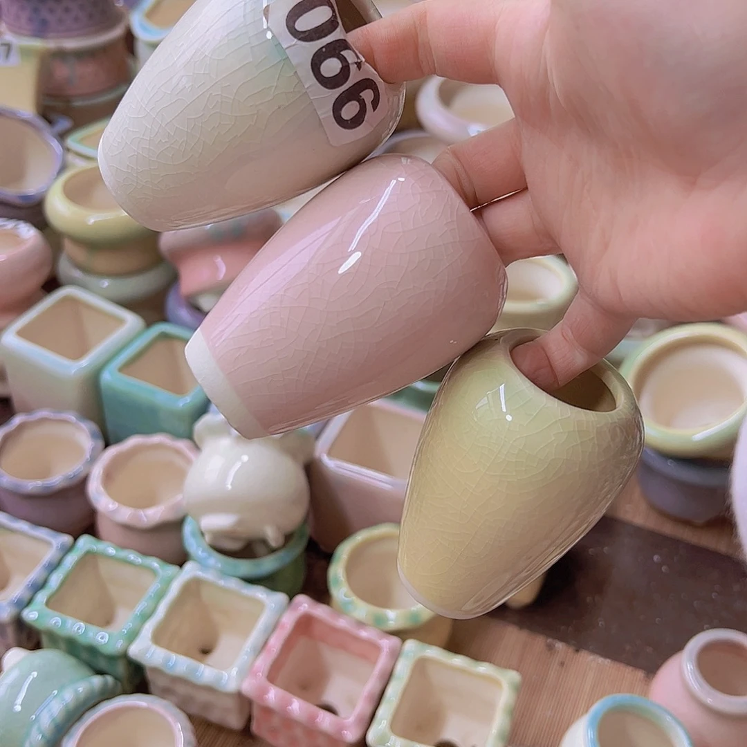 红陶陶瓷花盆当场满12包邮