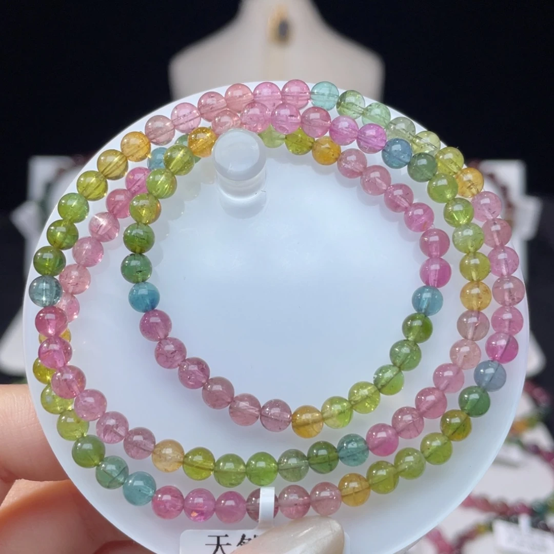 未镶嵌手串碧玺4.8mm±