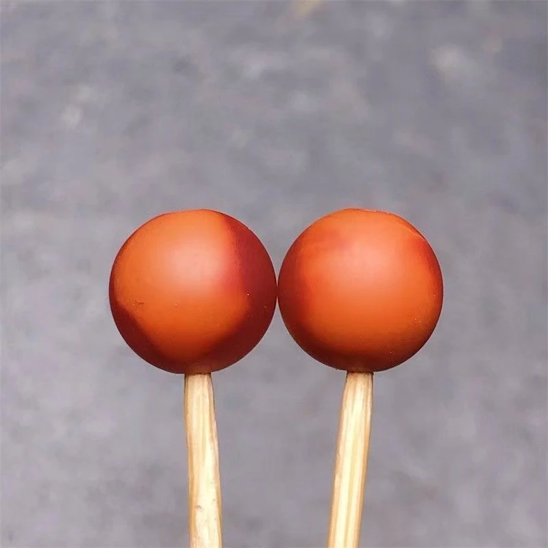 天然爆浆料圆珠12mm单珠diy配件玛瑙南红色直播选购多样性发其一