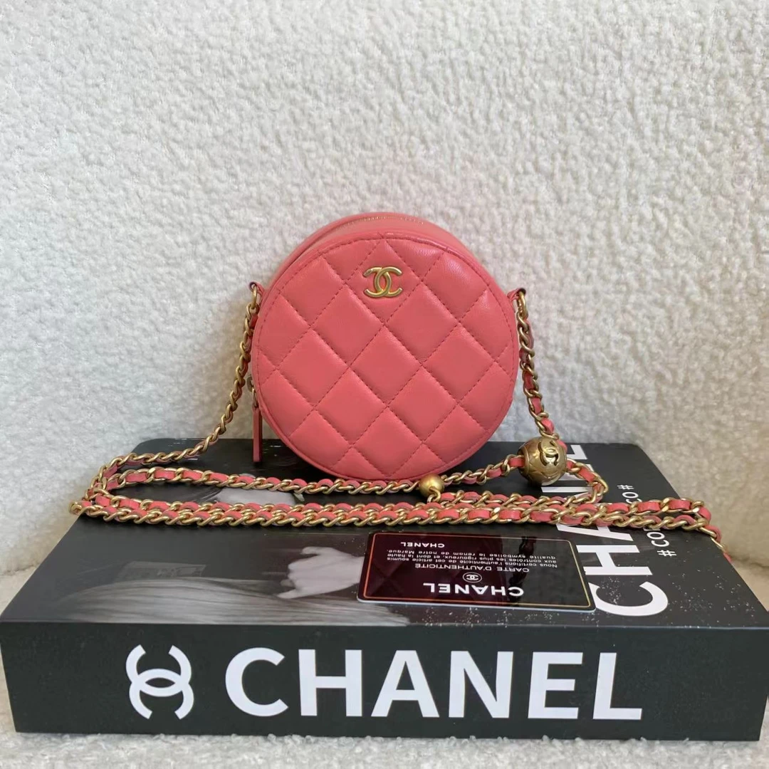 99新 Chanel/香奈儿 壹臻/珊瑚粉金球圆饼30开 47219643